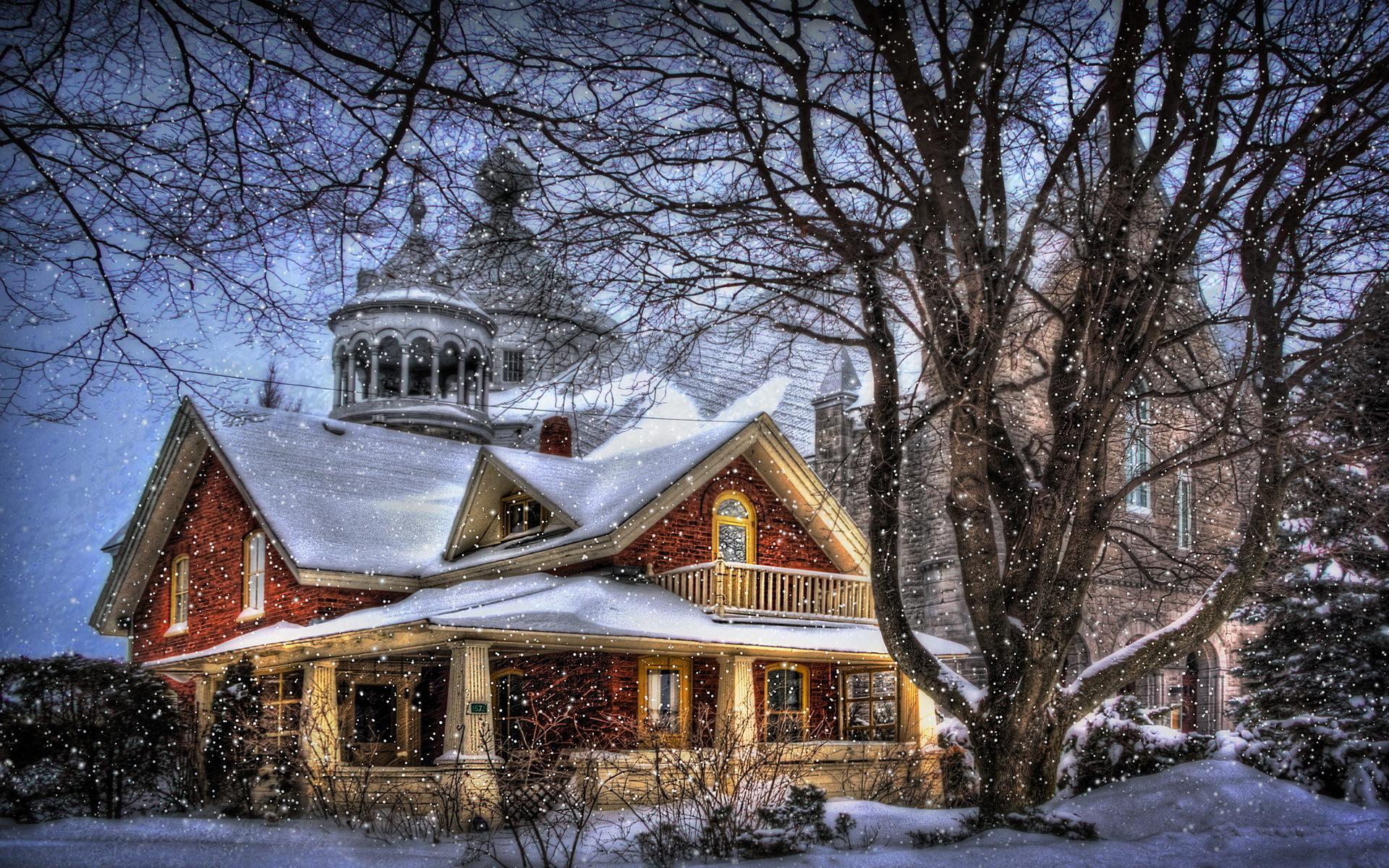 Christmas Winter Mansion