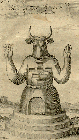 Moloch Statue Representation