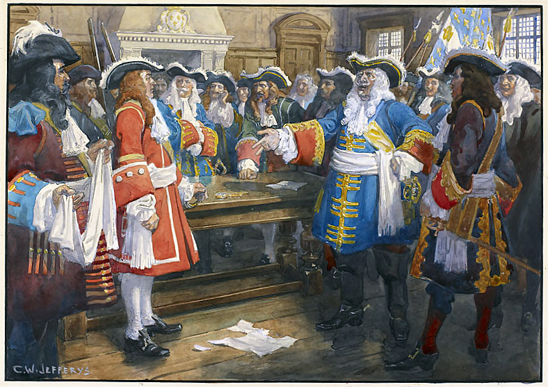 Sir William Phipps Painting Of Quebec's Surrender