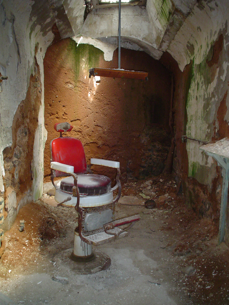 Eastern State Penitentiary - Remains of Barber Room