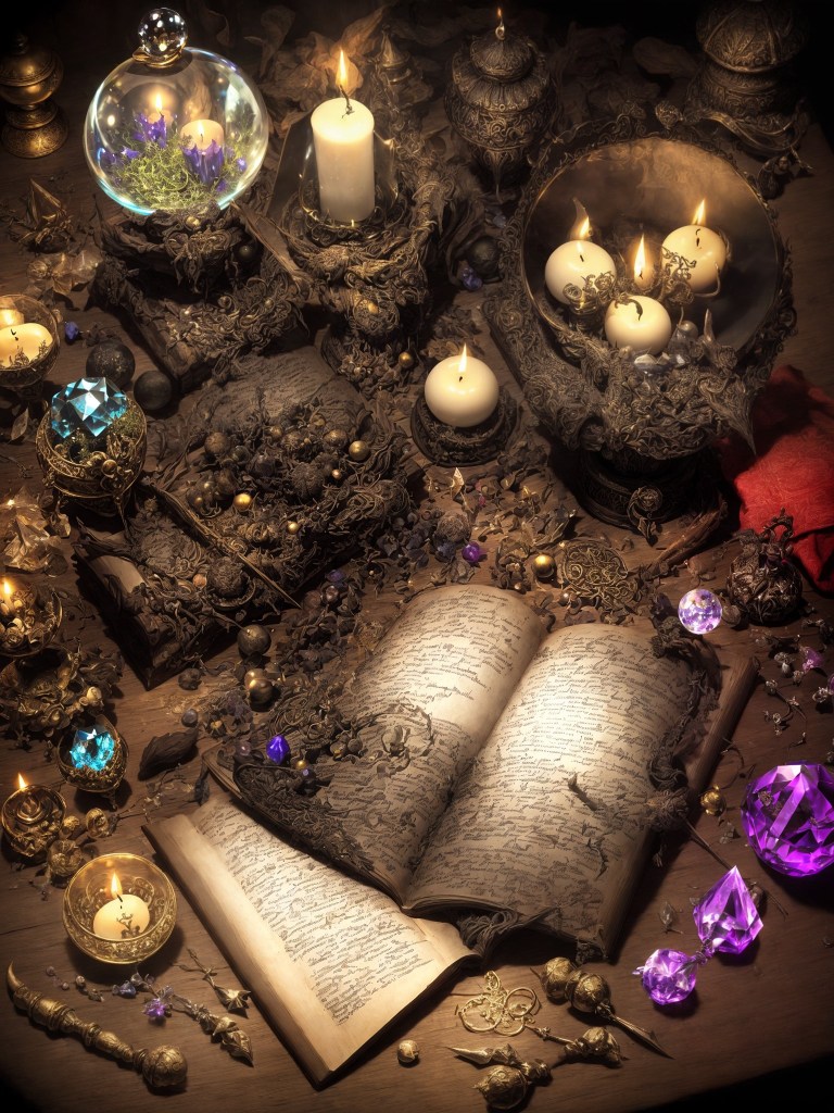 Book - Witchcraft - Skulls - Bookstore - Apothecary